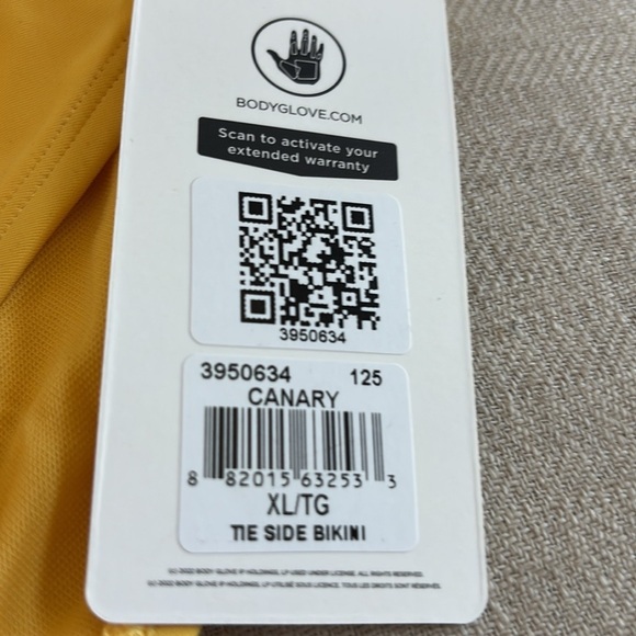 Body Glove Women's Standard Smoothies Tie Side Bikini Bottom Swimsuit, Canary XL - Picture 6 of 10